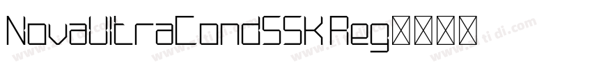 NovaUltraCondSSK Reg字体转换 NovaUltraCondSSK Reg字体转换